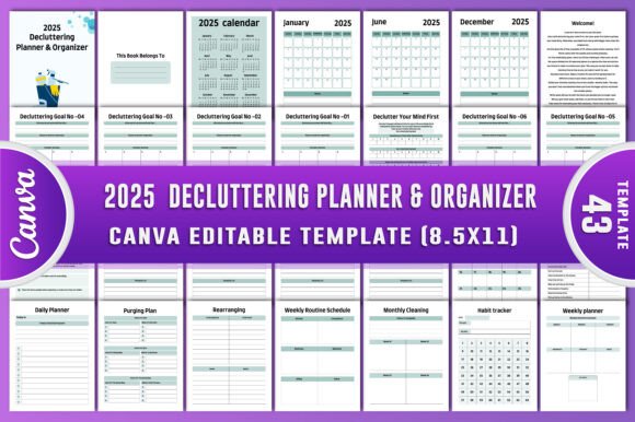 Download 2025 Decluttering Planner &amp; Organizer - Decluttering Collection