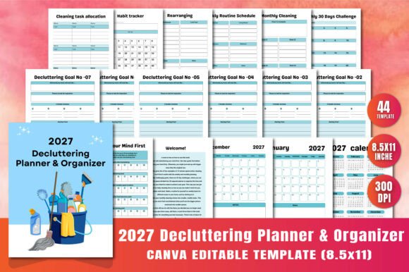 Download Decluttering Planner &amp; Organizer 2027 - Decluttering Collection