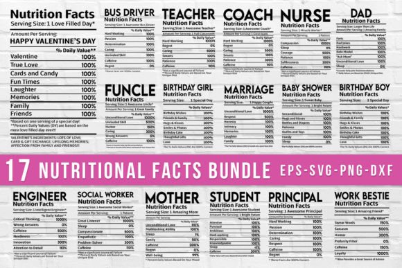 Download Nutrition Facts SVG Design Bundle, Cut - Nutrition Collection