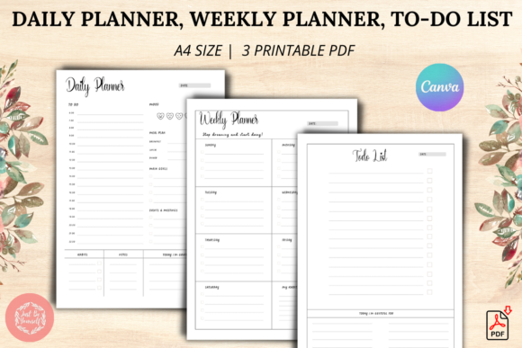 Download Daily and Weekly Planner with ToDo List - Weekly planner Collection